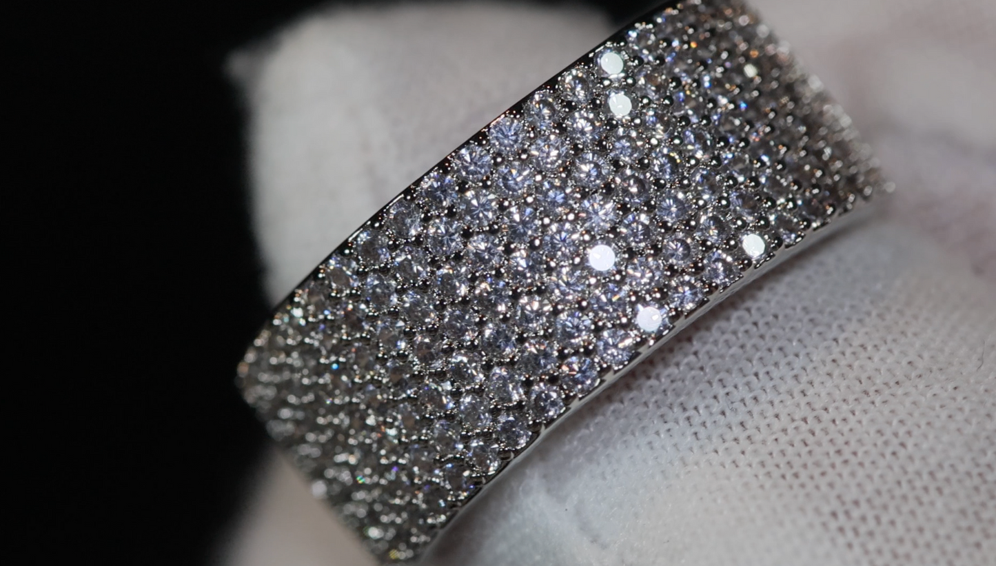 Promise Ring | Mens Pavé Diamond Ring | Men's Wedding Band