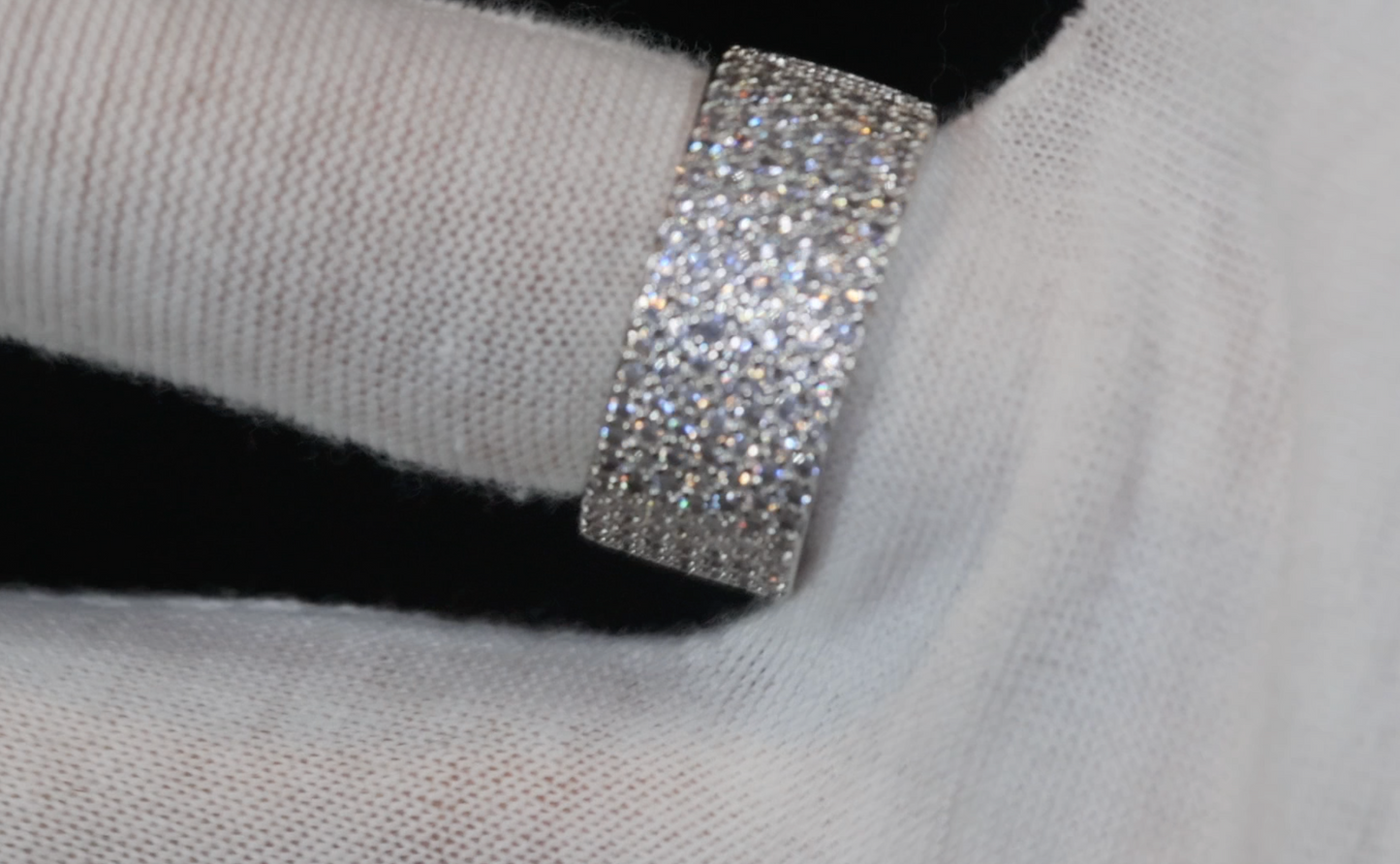 Promise Ring | Mens Pavé Diamond Ring | Men's Wedding Band