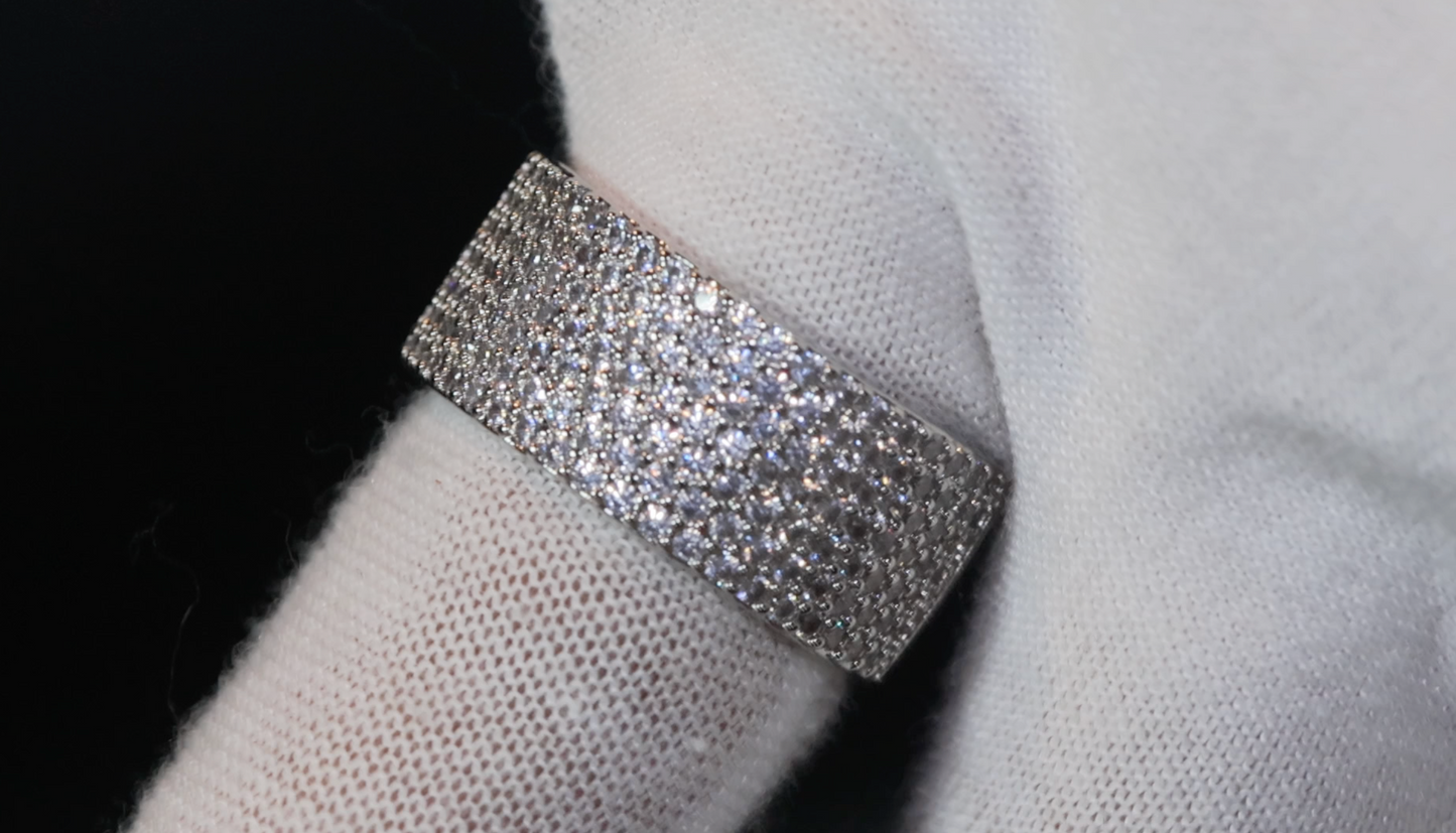 Promise Ring | Mens Pavé Diamond Ring | Men's Wedding Band