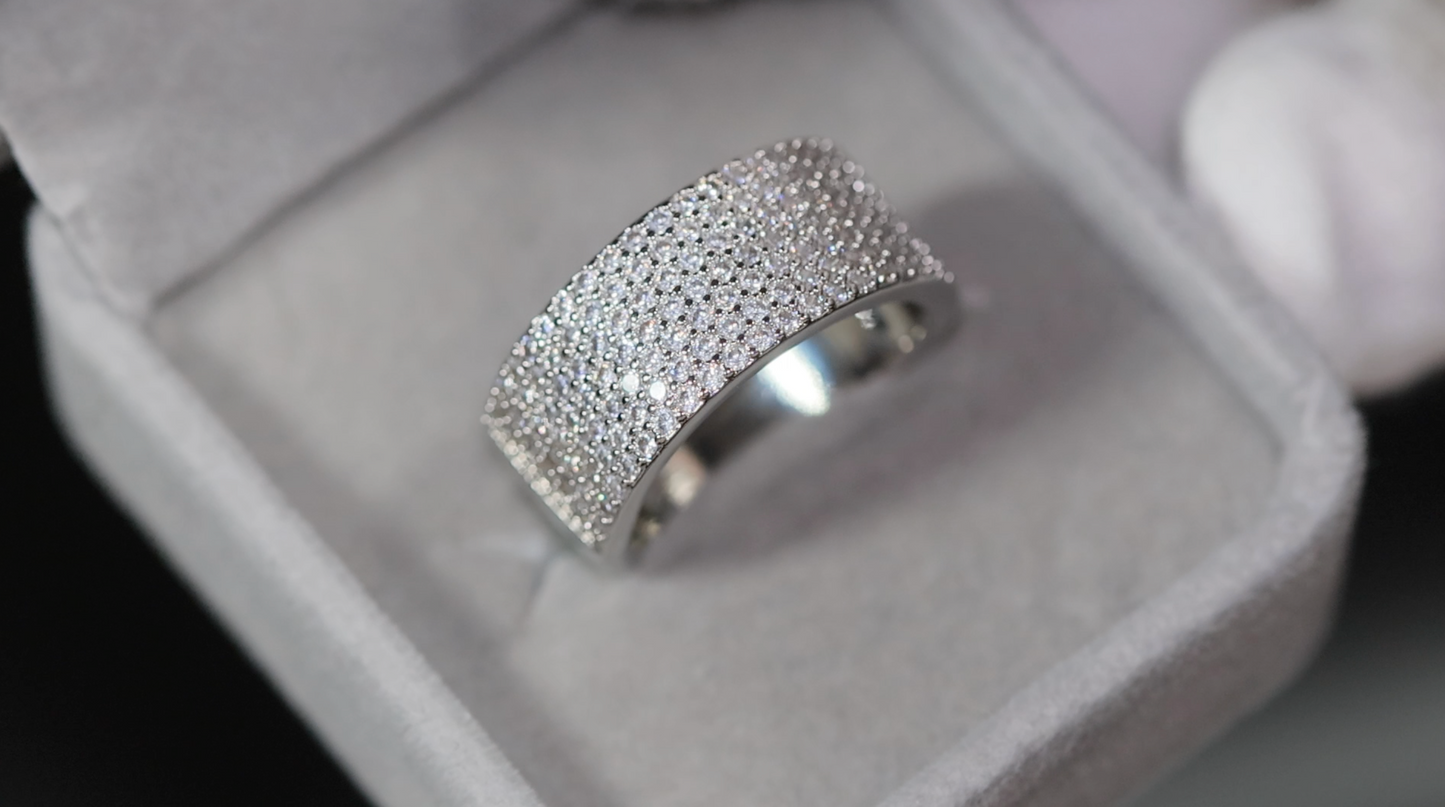Promise Ring | Mens Pavé Diamond Ring | Men's Wedding Band