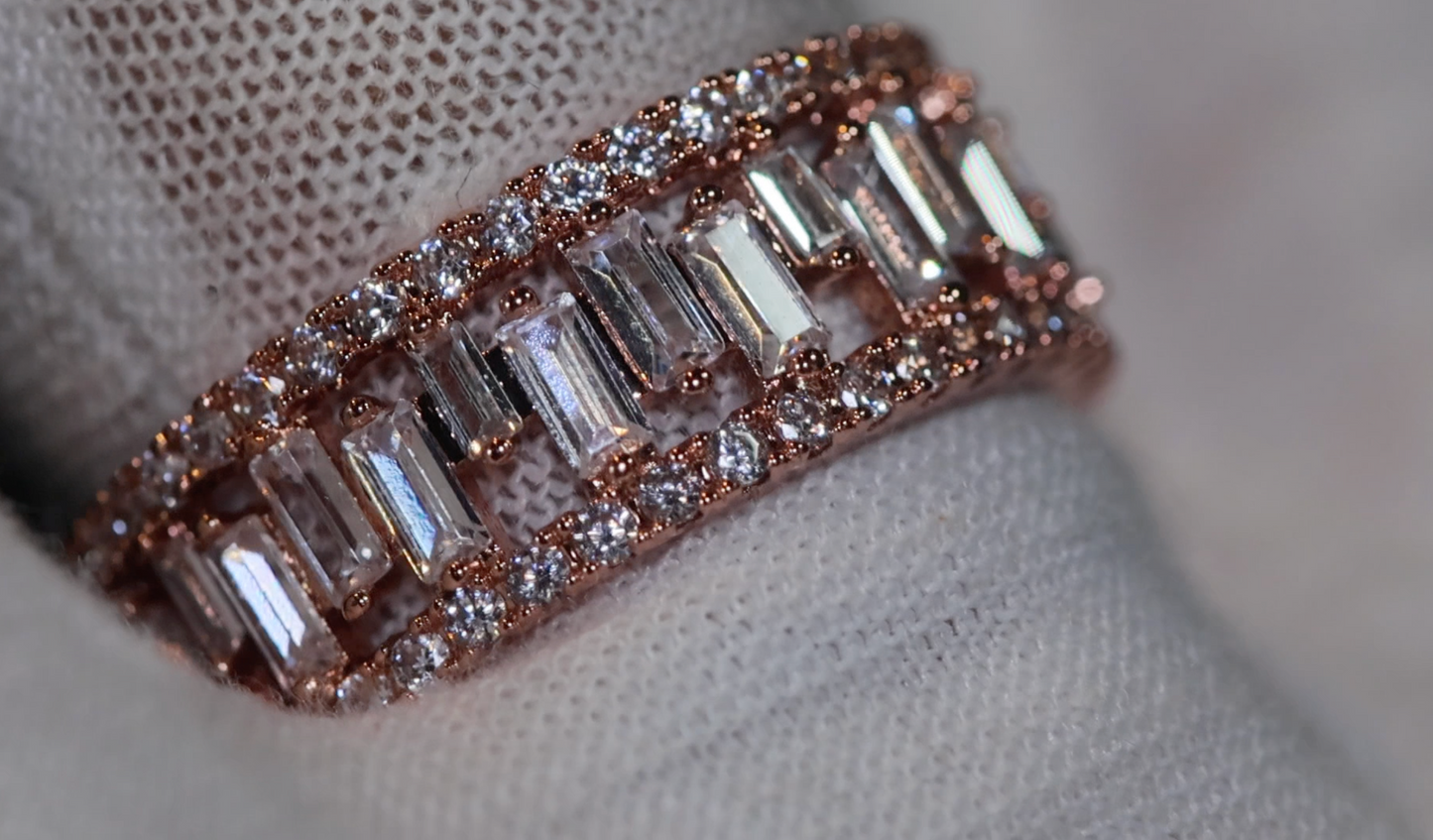 Rose Gold Eternity Ring | Rose Gold Diamond Ring | Eternity Ring