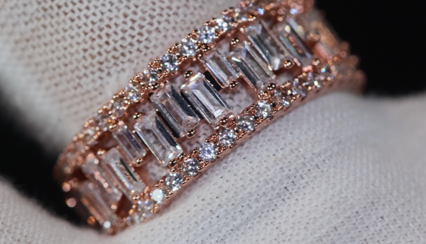 Rose Gold Eternity Ring | Rose Gold Diamond Ring | Eternity Ring