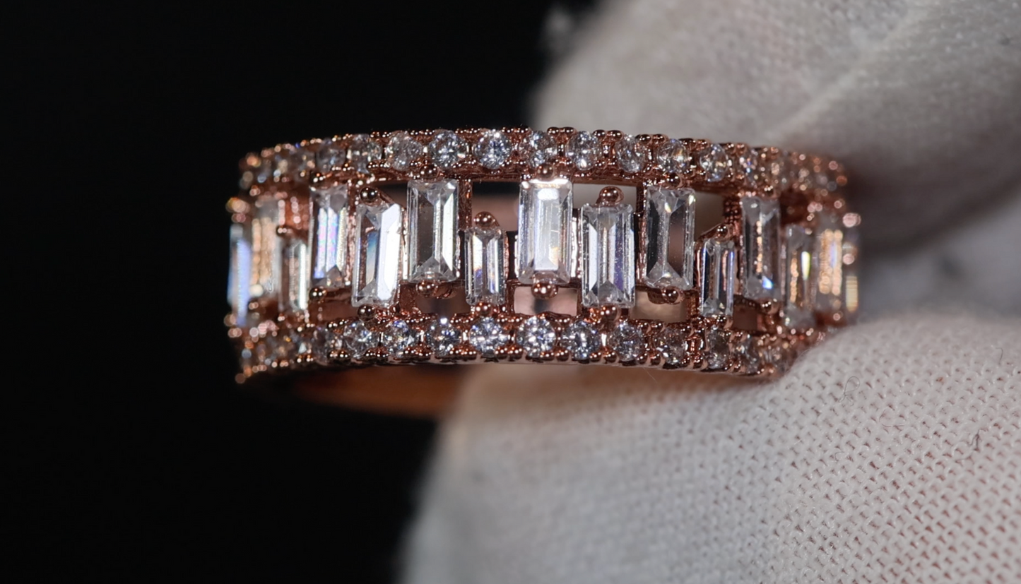Rose Gold Eternity Ring | Rose Gold Diamond Ring | Eternity Ring
