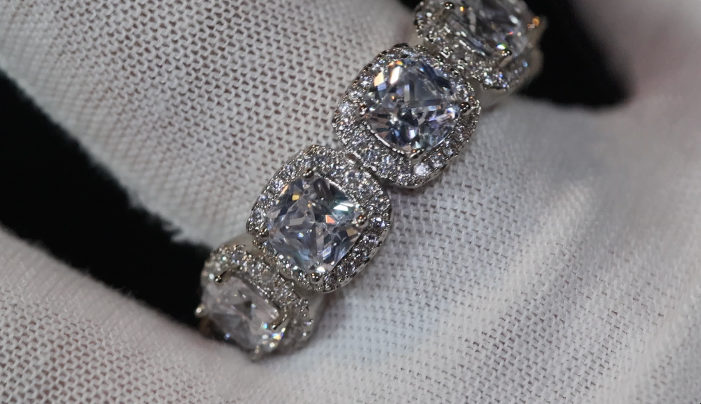 Baguette Ring | Eternity Ring | Womens Wedding Band | Mens Wedding Ring | Eternity Rings