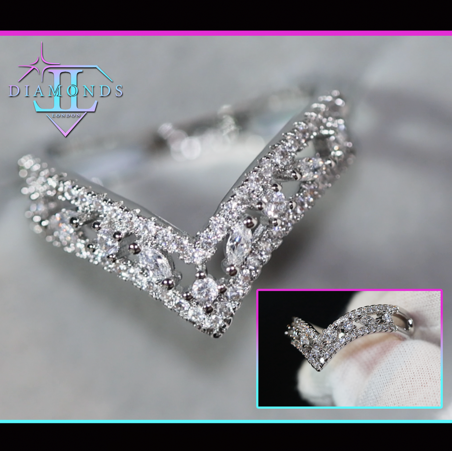 V Shape Engagement Ring