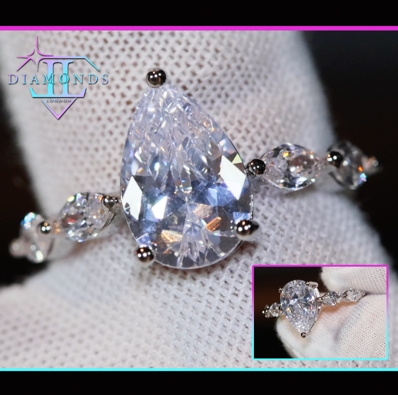 Pear Cut Diamond Ring