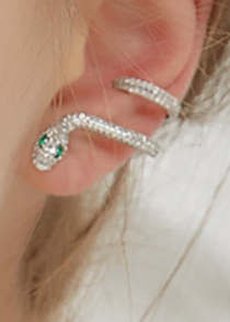 Diamond Snake Earrings | Womens Snake Earrings | Snake Earrings