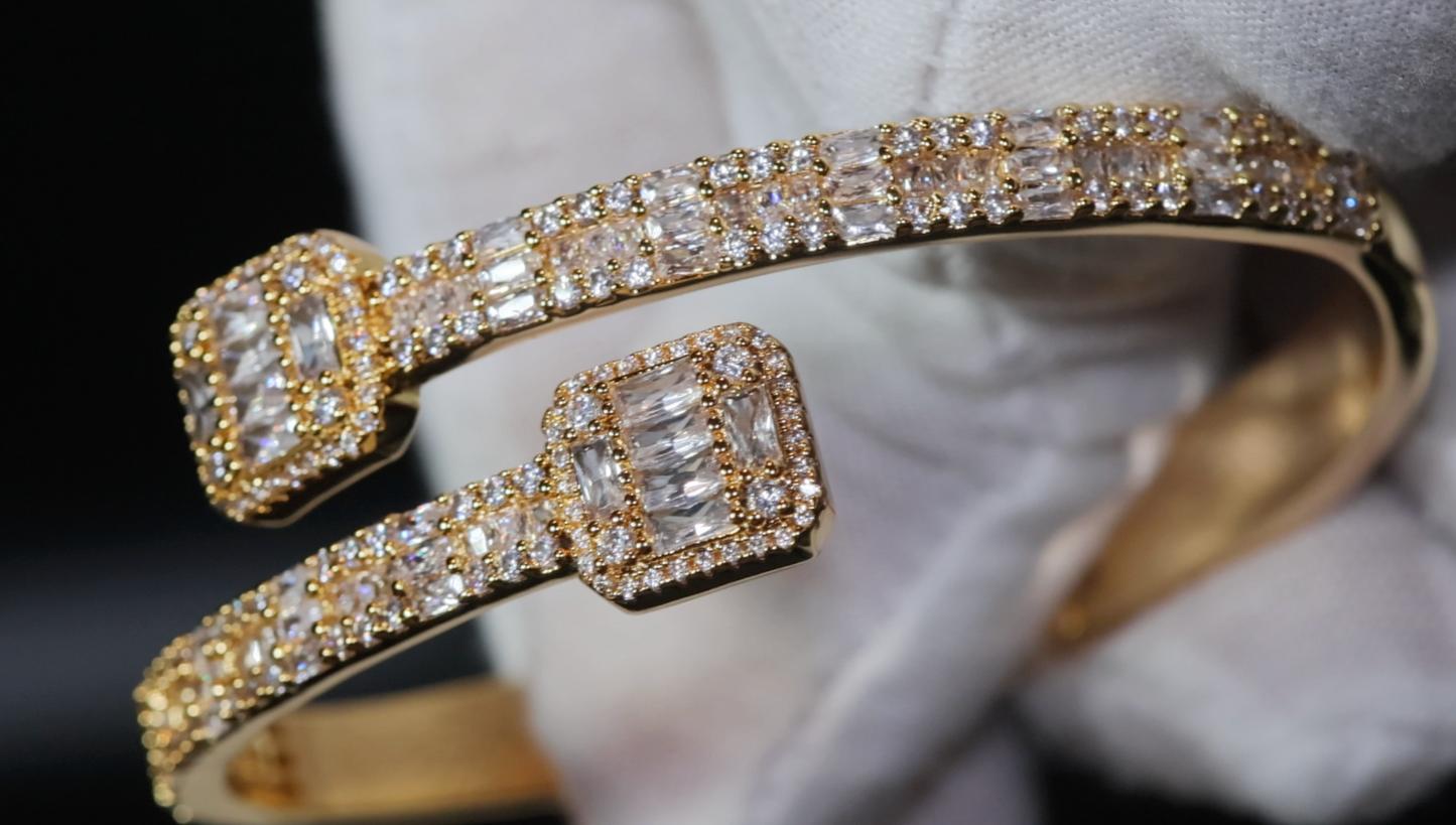 Baguette Diamond Bangle
