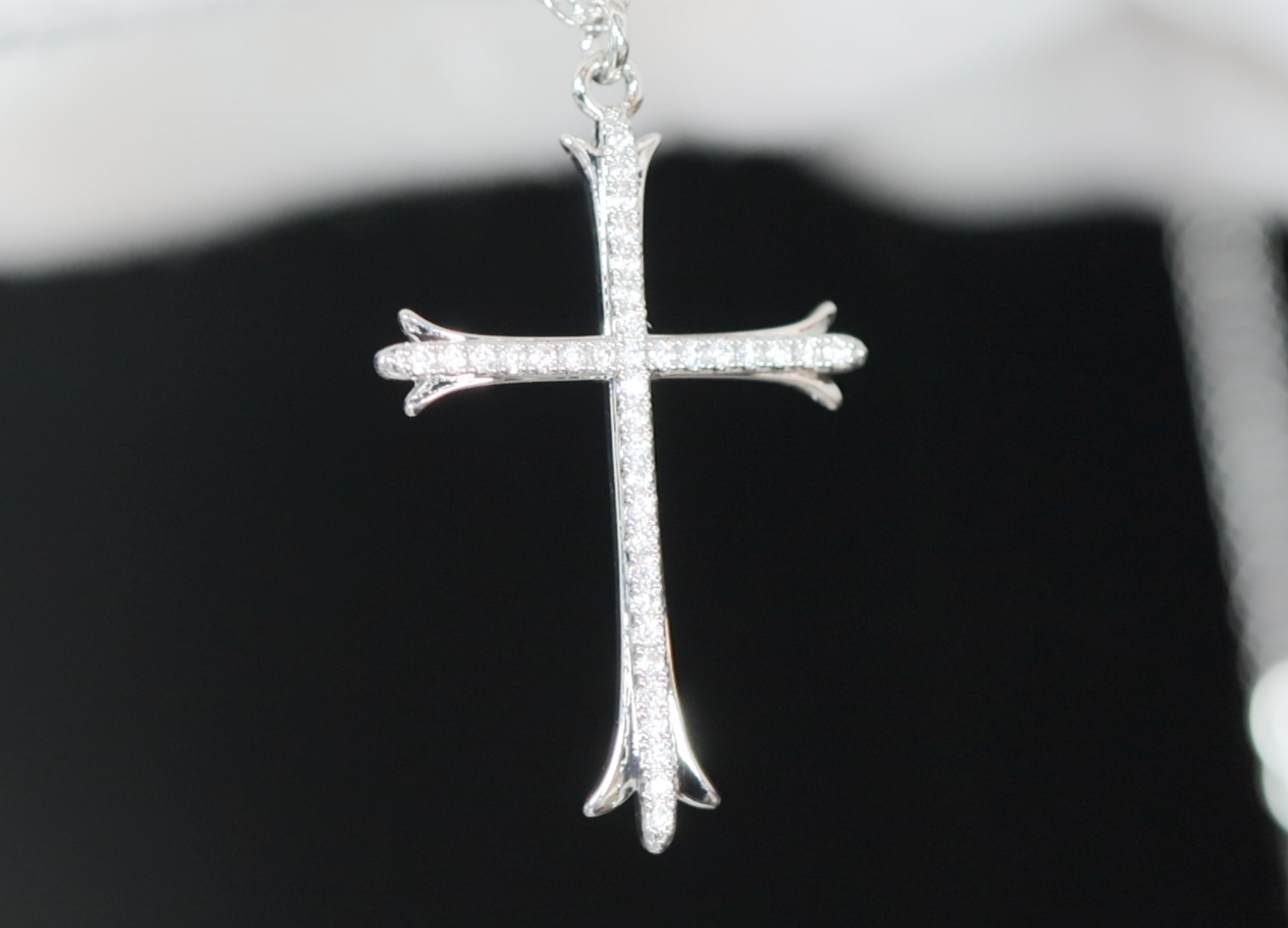 Womens Diamond Cross Pendant | Womens Cross Necklace