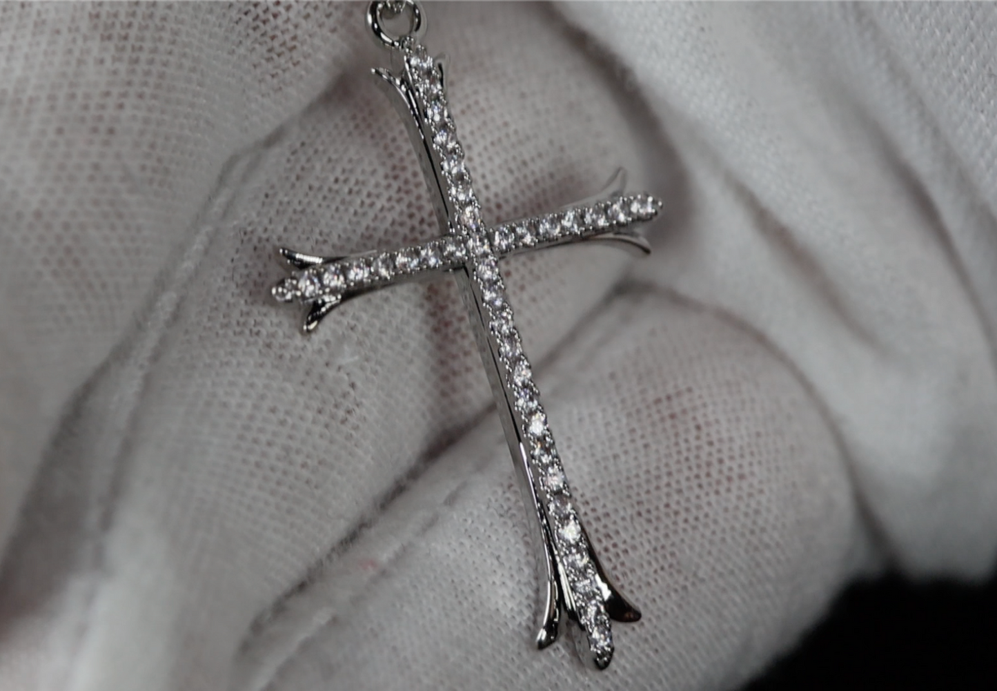 Womens diamond cross