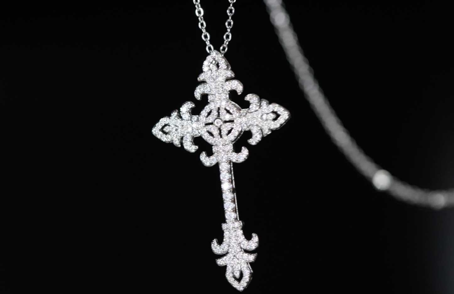 Womens Cross Necklace | Cross Pendant and Necklace | Womens Diamond Cross Pendant
