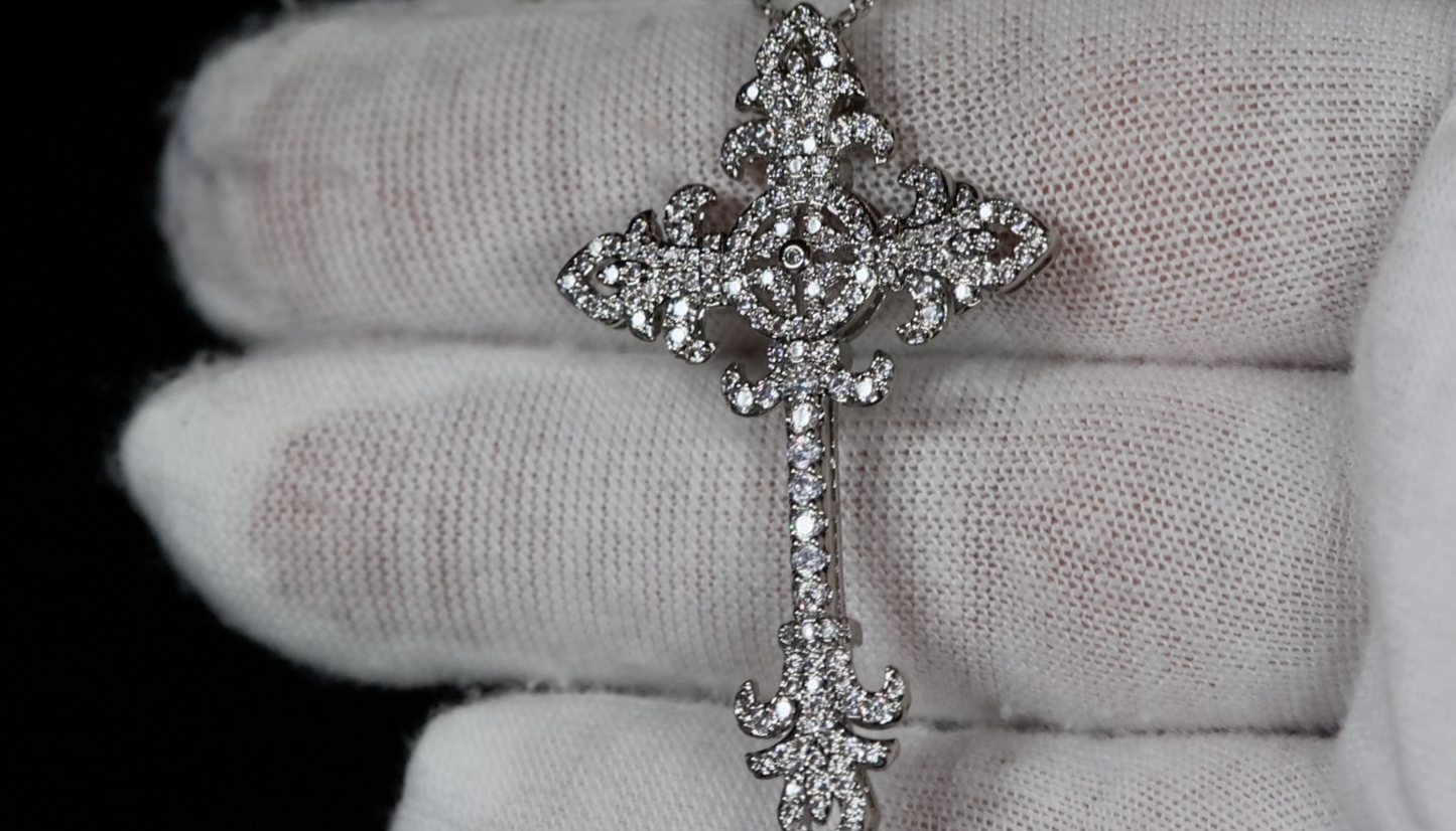 Womens Cross Necklace | Cross Pendant and Necklace | Womens Diamond Cross Pendant