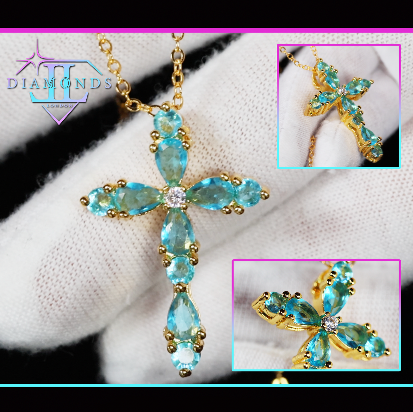 diamond cross pendant