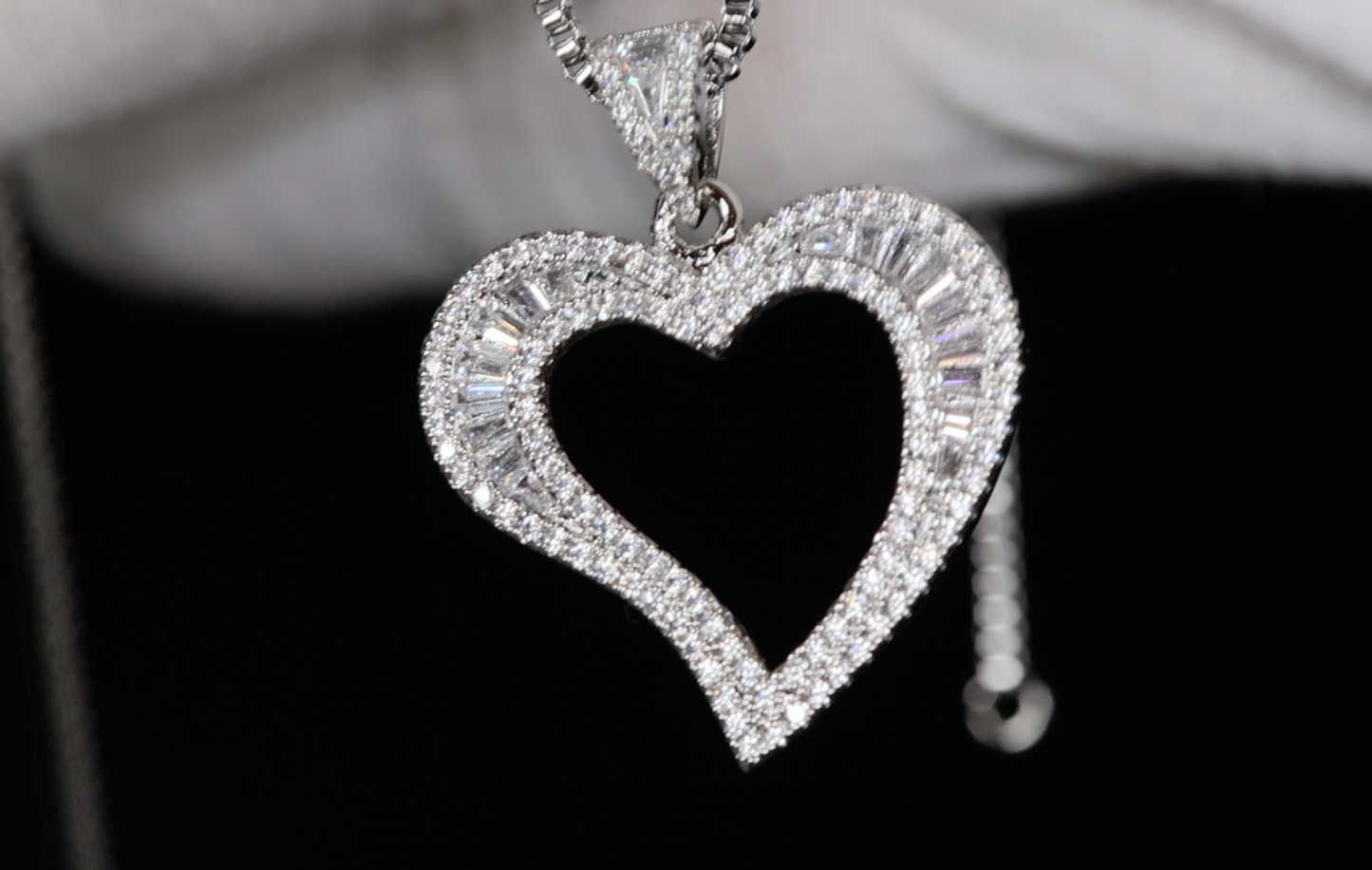 Heart Necklace | Heart Pendant and Necklace | Diamond Heart Pendant