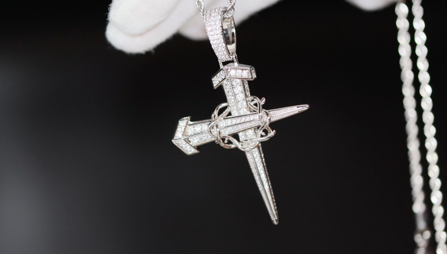 Cross Necklace | Cross necklace for Men | Cross Necklace Women | Cross Pendant and Necklace | Cross Chain for Men | Iced Out Cross Pendant