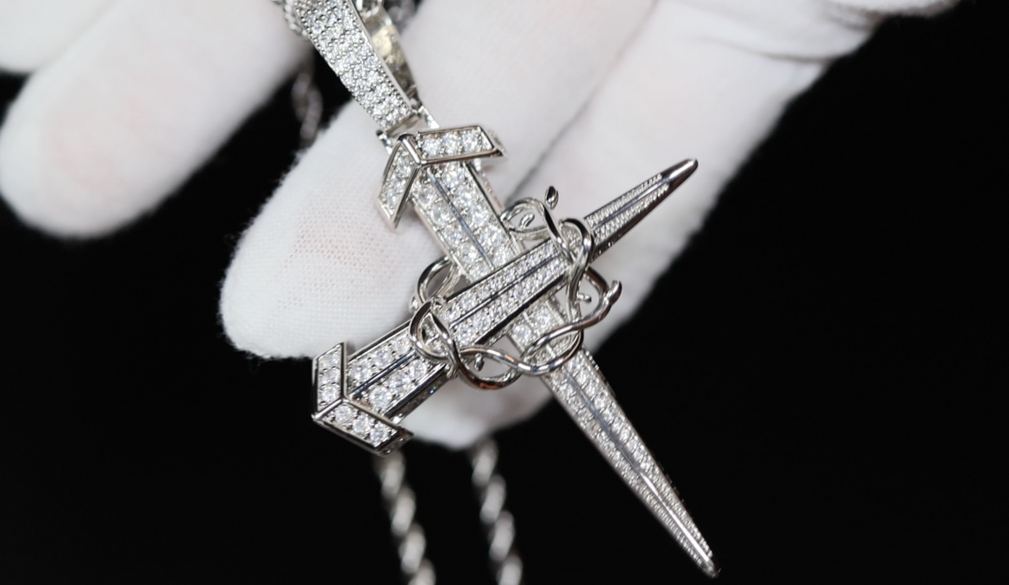 Cross Necklace | Cross necklace for Men | Cross Necklace Women | Cross Pendant and Necklace | Cross Chain for Men | Iced Out Cross Pendant