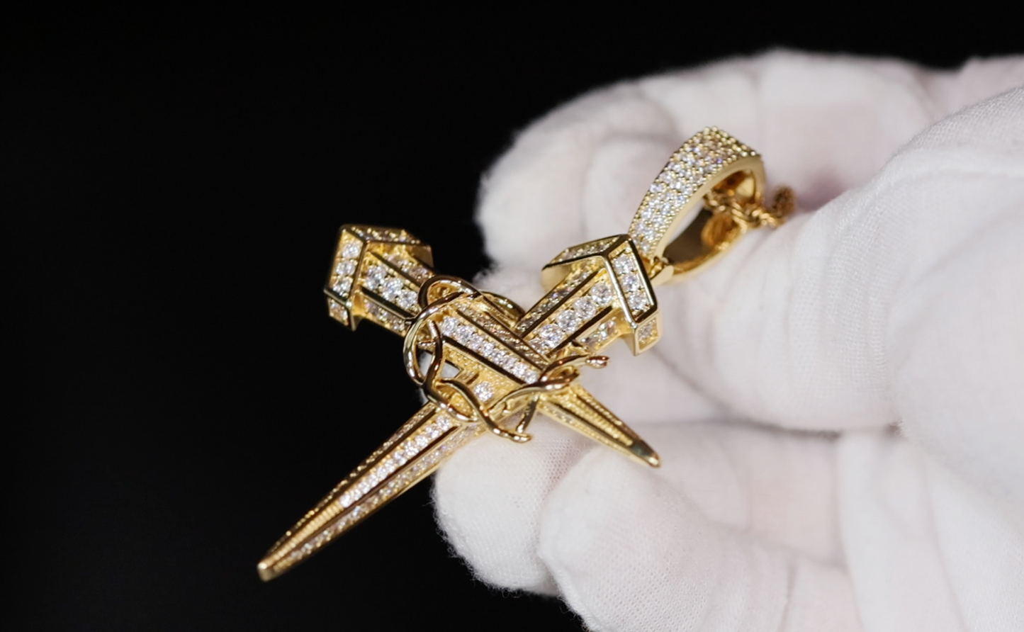 Cross Necklace | Cross necklace for Men | Cross Necklace Women | Cross Pendant and Necklace | Cross Chain for Men | Iced Out Cross Pendant