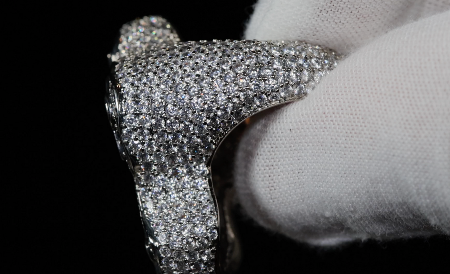 Iced Out Cross Ring | Diamond Cross Ring | Mens Hip Hop Cross Ring
