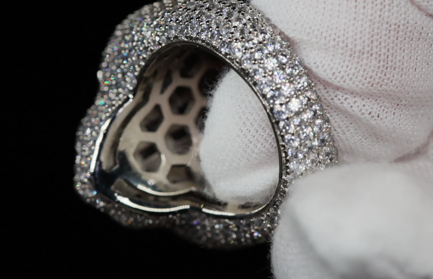 Iced Out Cross Ring | Diamond Cross Ring | Mens Hip Hop Cross Ring