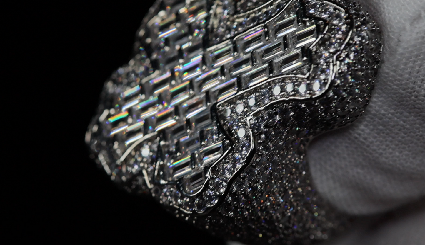 Iced Out Cross Ring | Diamond Cross Ring | Mens Hip Hop Cross Ring