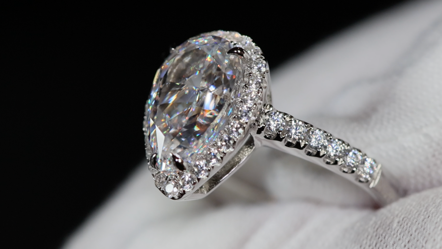 Womens Lab Grown Diamond Ring