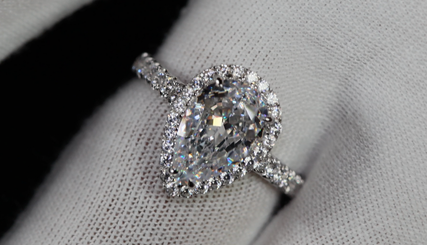 Pear Cut Diamond Ring