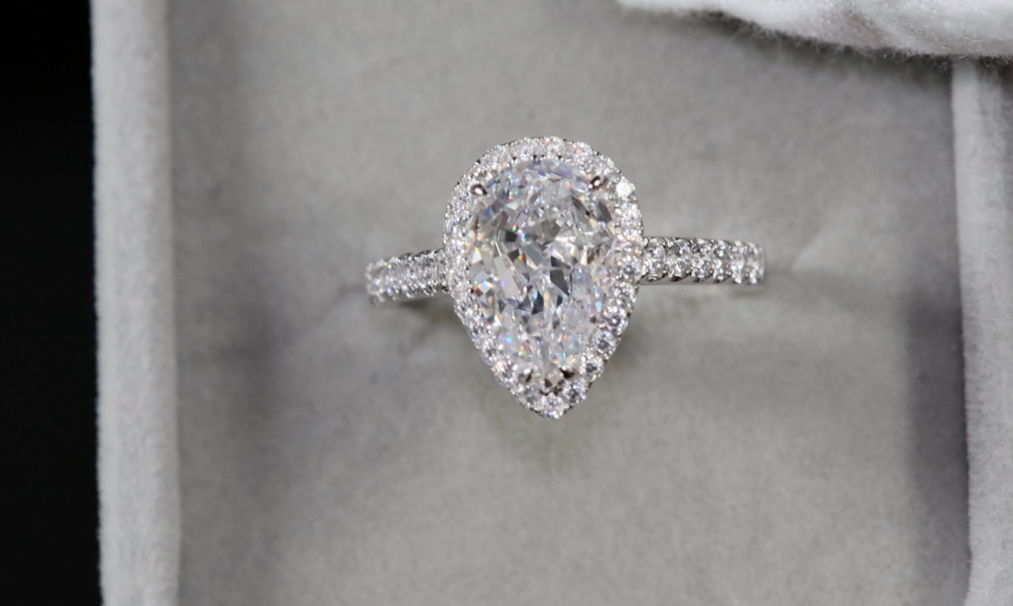 Womens Lab Grown Diamond Ring