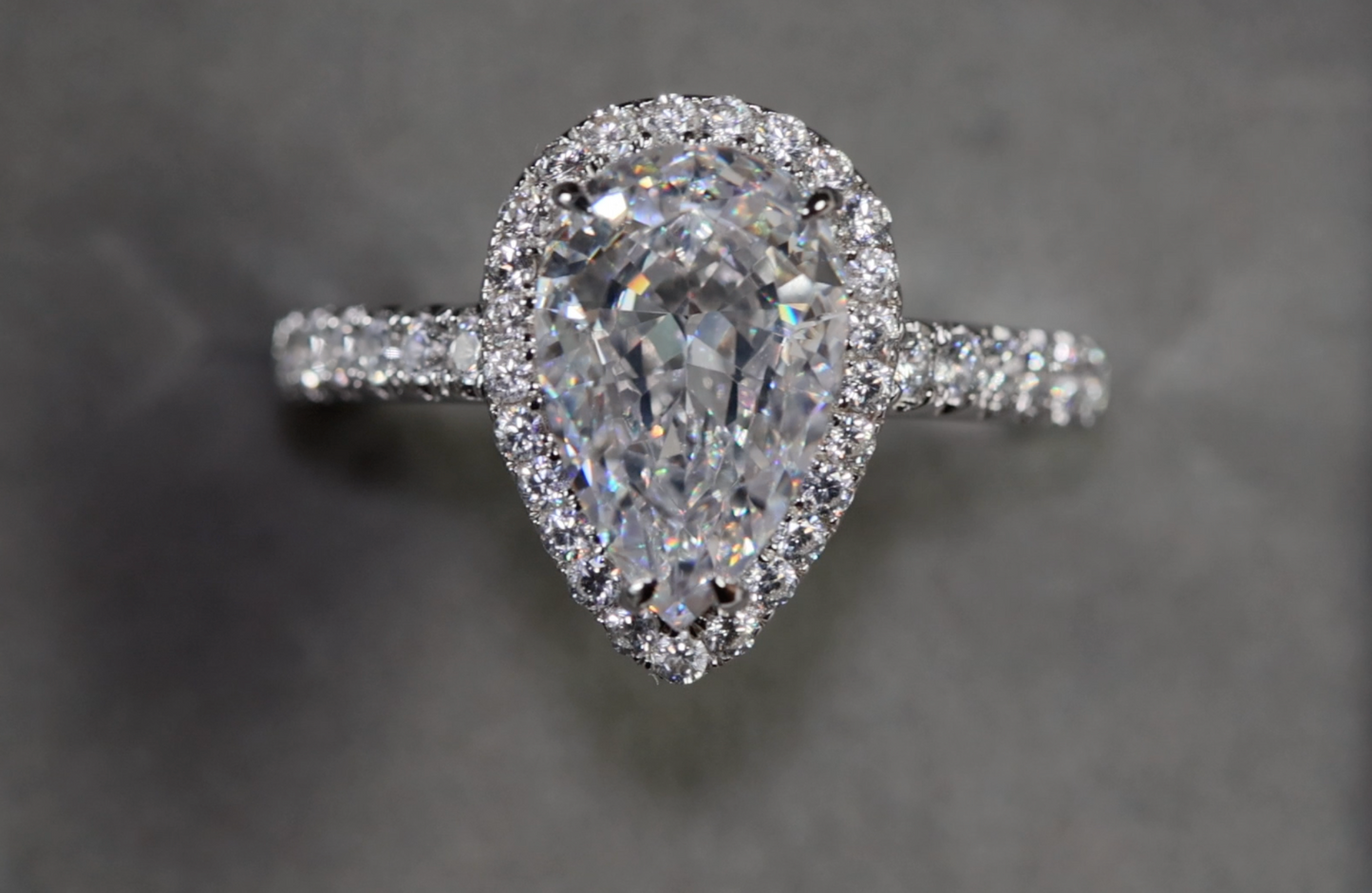 Pear Cut Diamond Ring