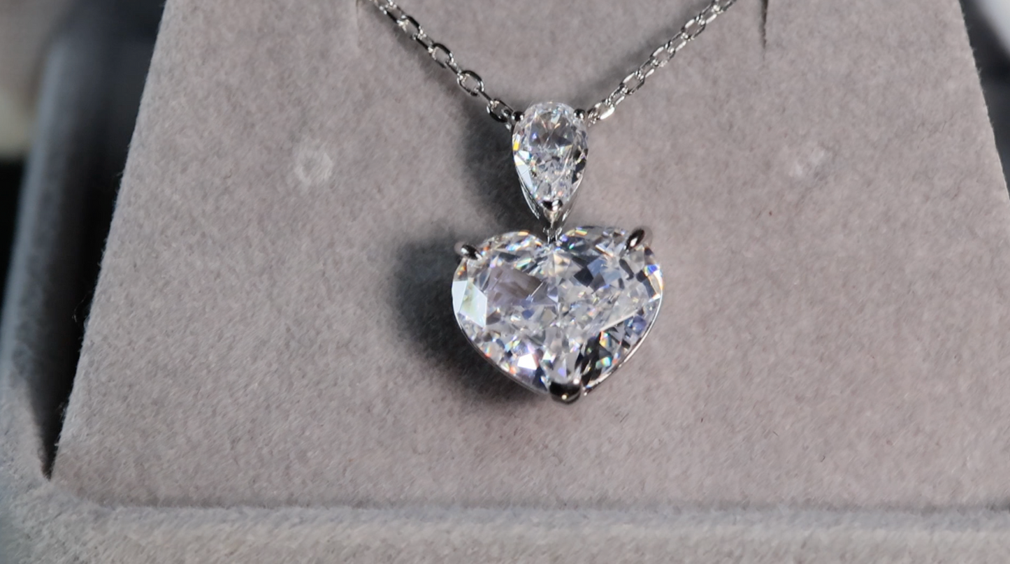 5.0 Carat Diamond Heart Pendant | Heart Diamond Pendant