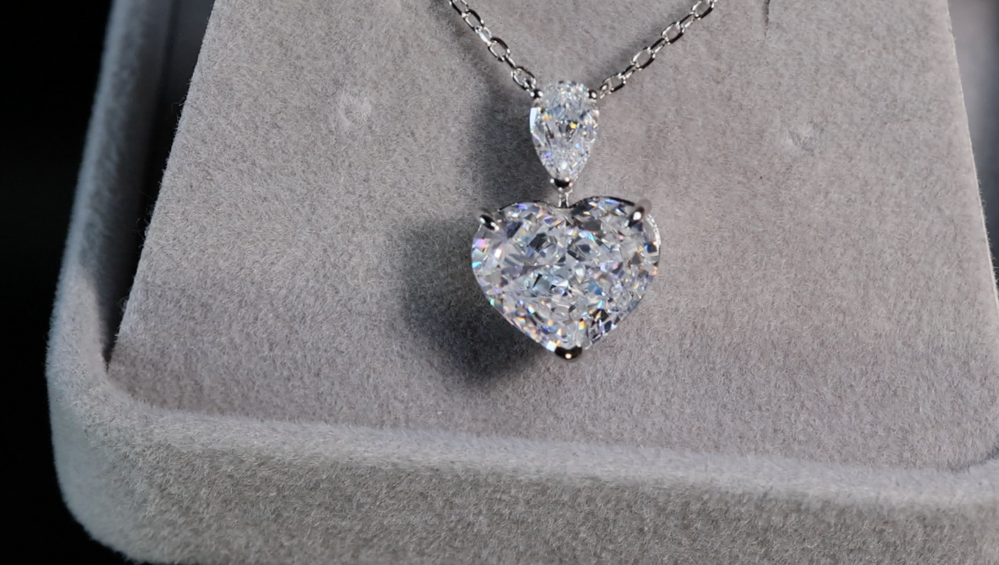5.0 Carat Diamond Heart Pendant | Heart Diamond Pendant