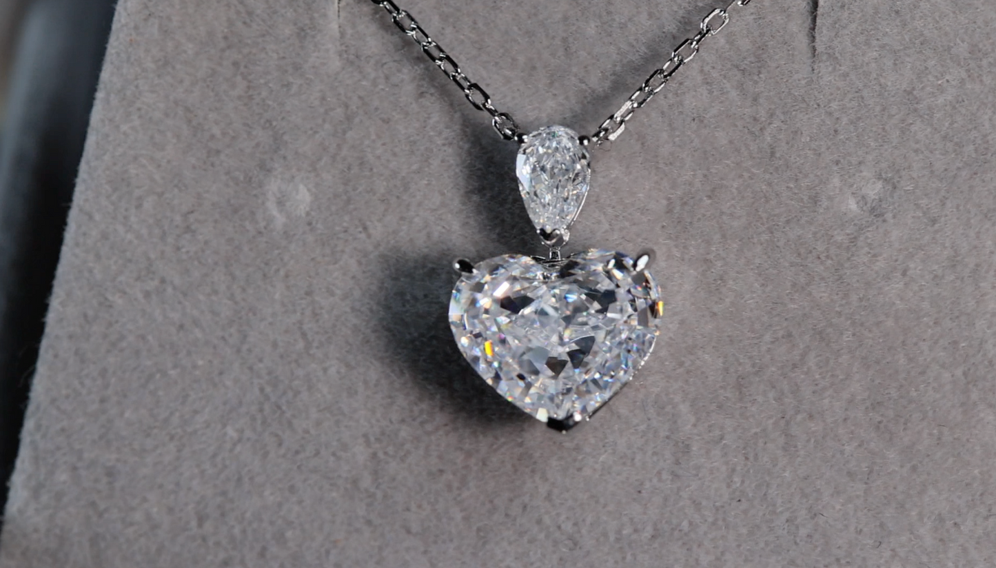 3.0 Carat Diamond Heart Pendant | Heart Diamond Pendant