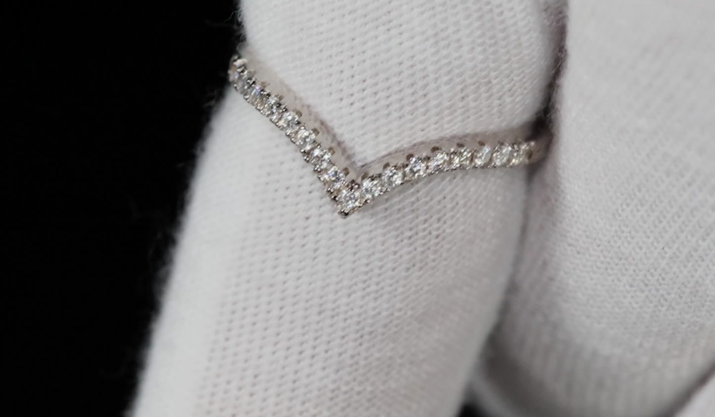 Moissanite Diamond Ring | Moissanite Wishbone Engagement Ring