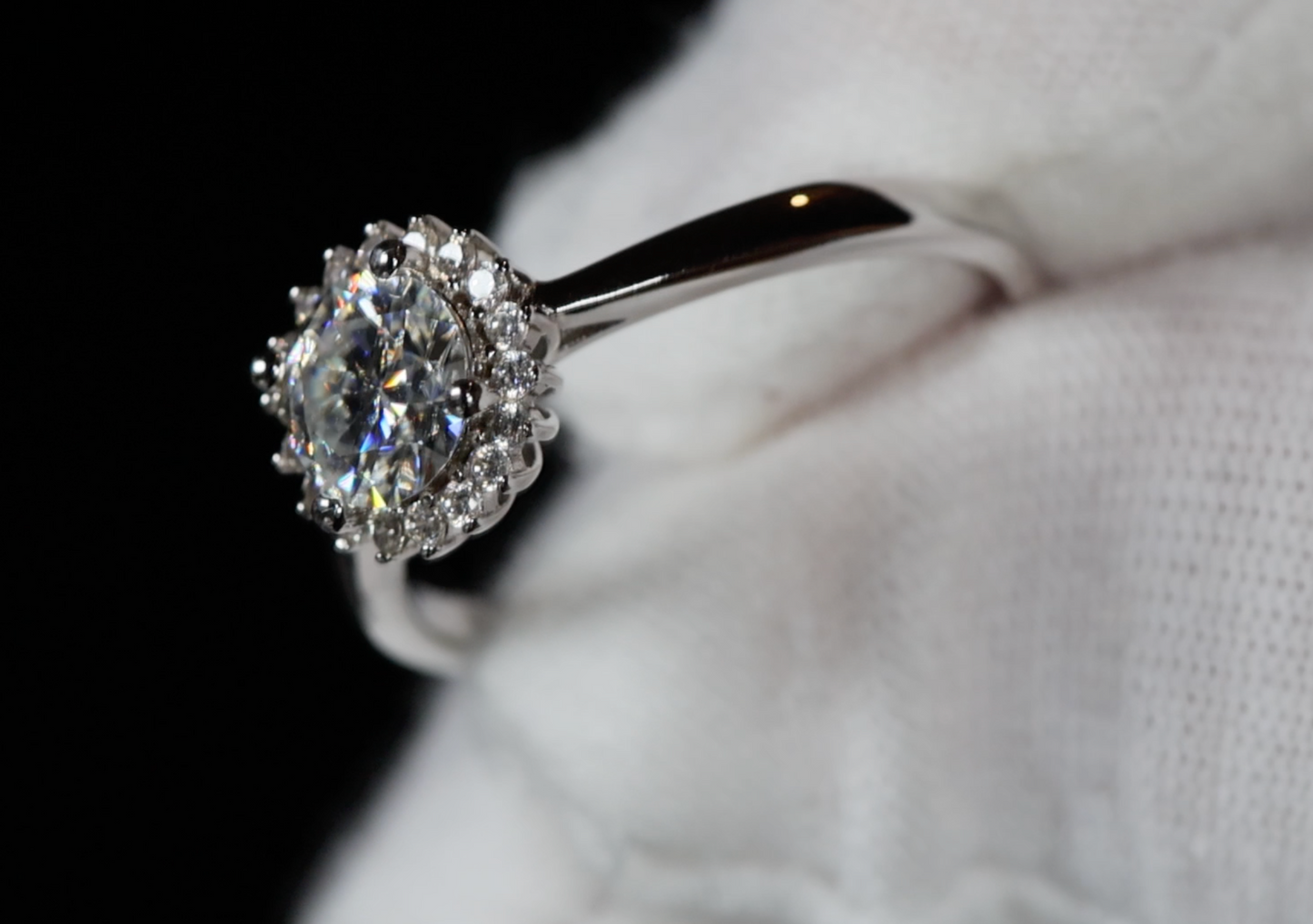 White Gold Diamond Engagement Ring