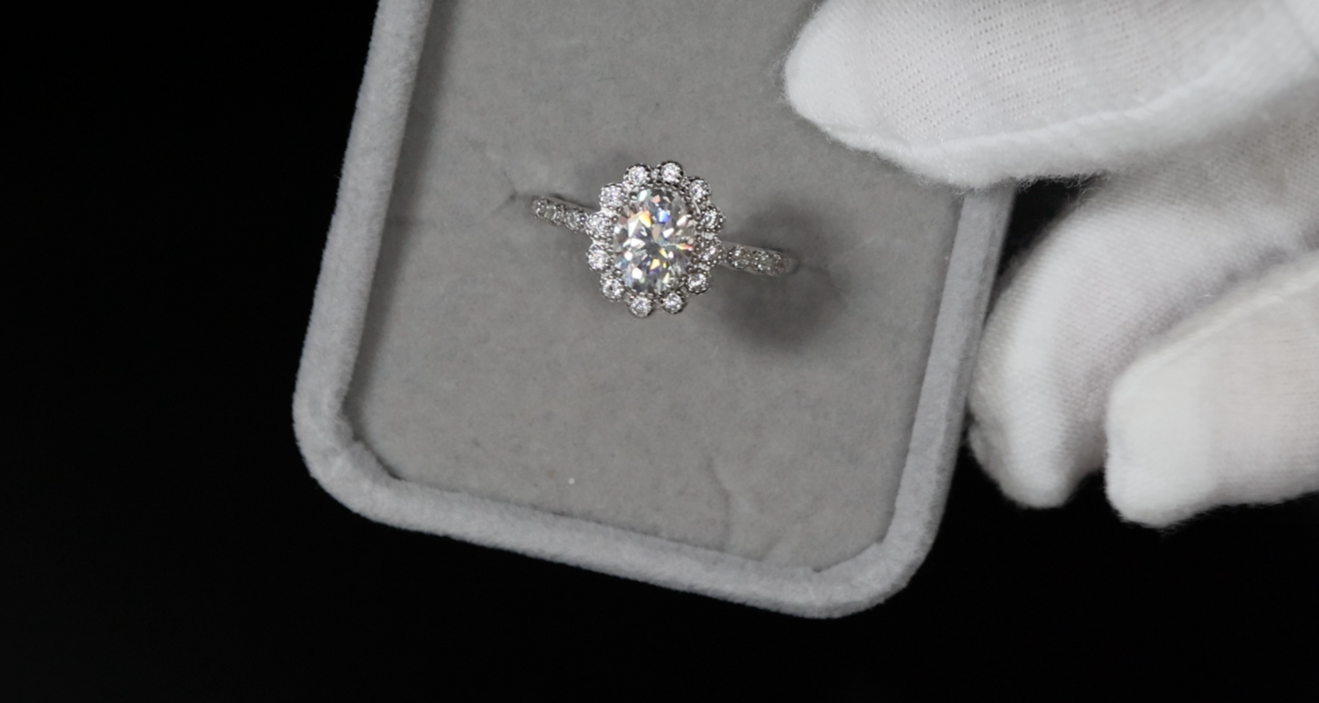 Moissanite Engagement Rings | Oval Moissanite Rings