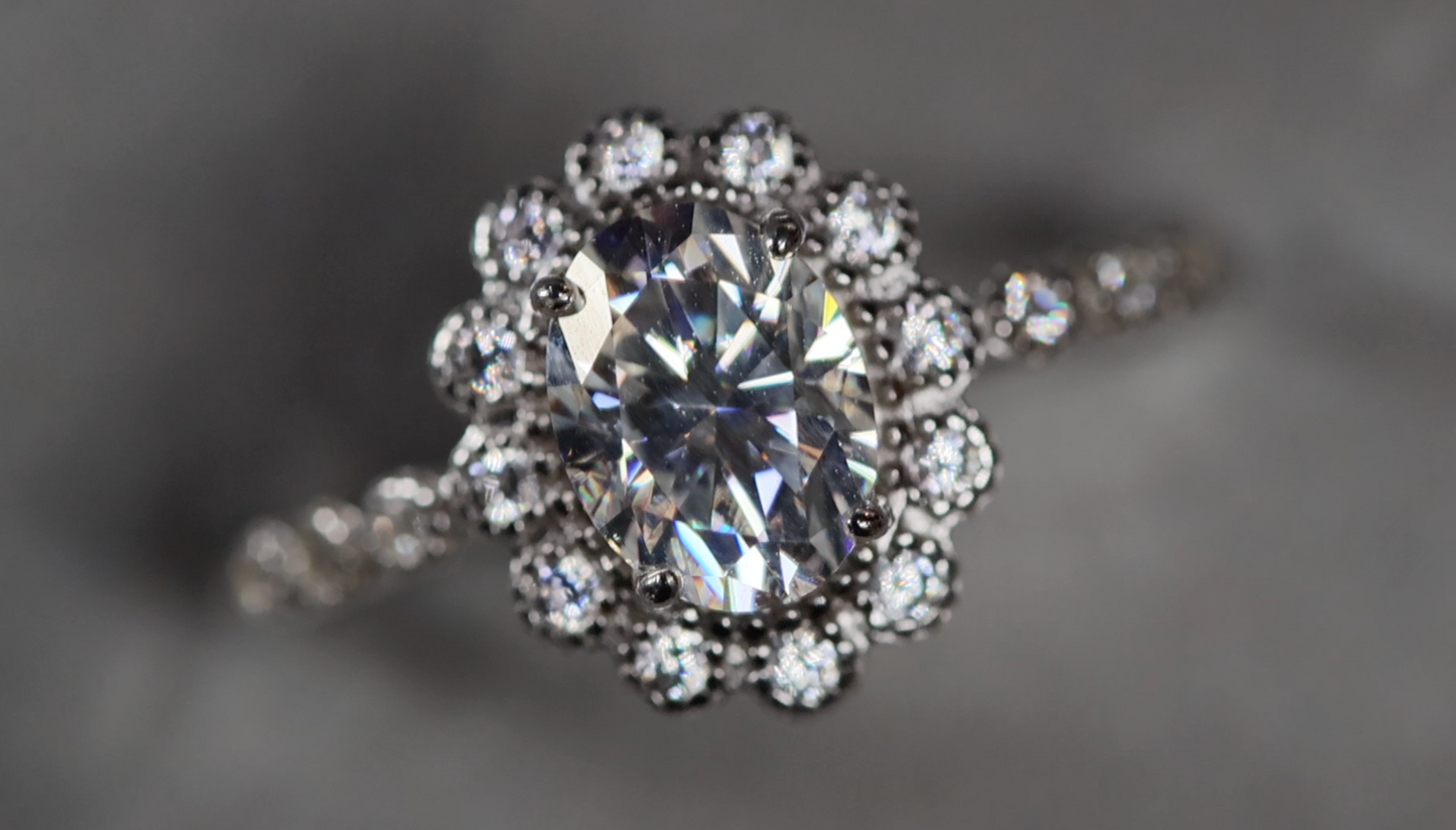 Moissanite Engagement Rings | Oval Moissanite Rings