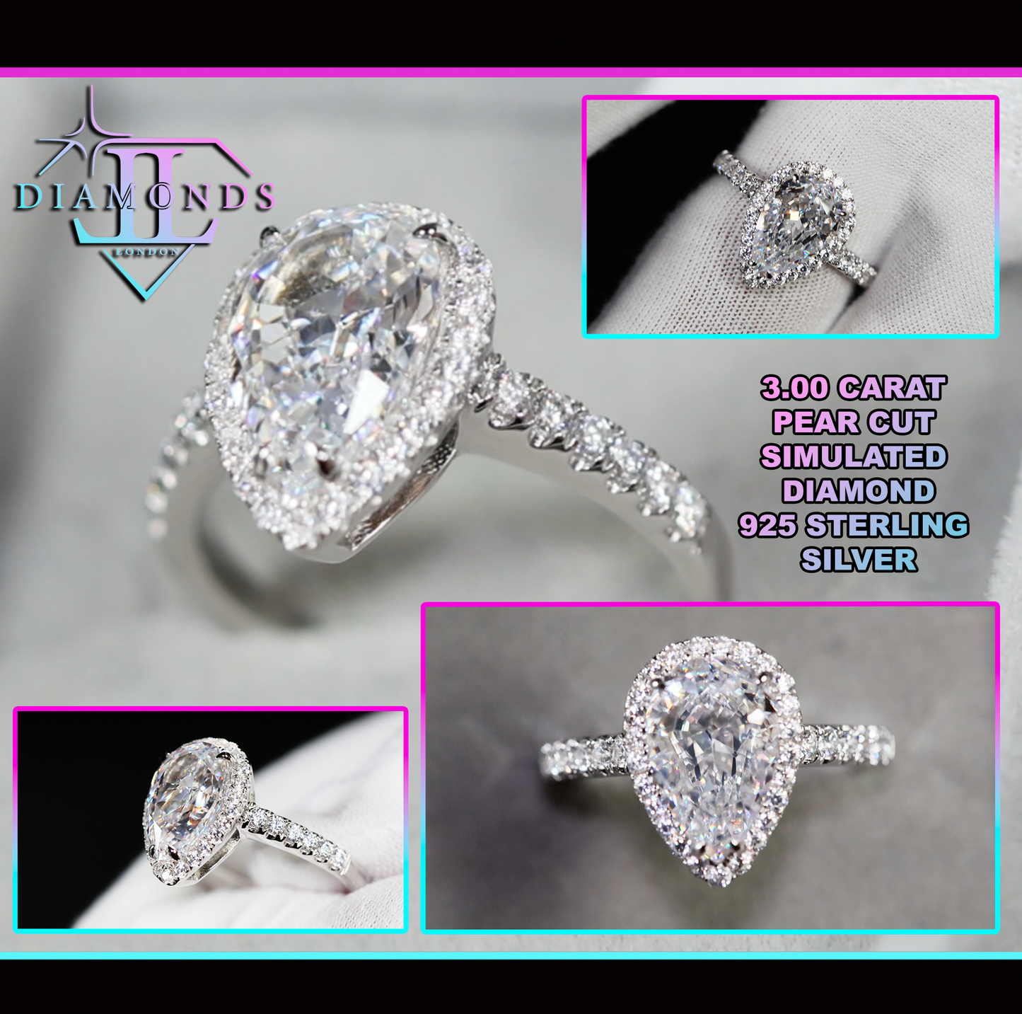 Pear Cut Diamond Ring