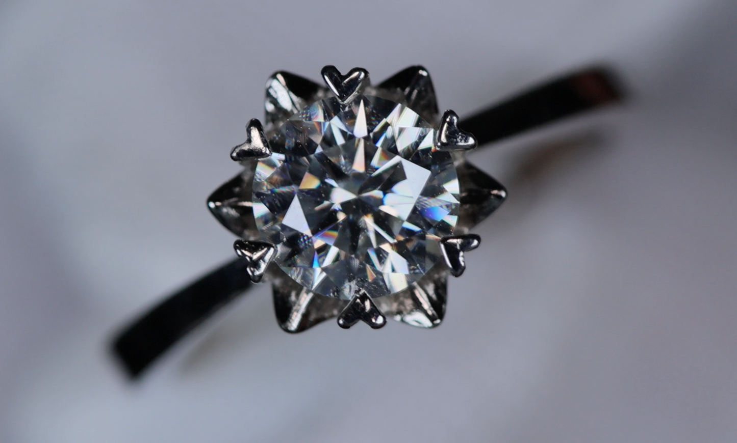 Womens Moissanite Diamond Ring