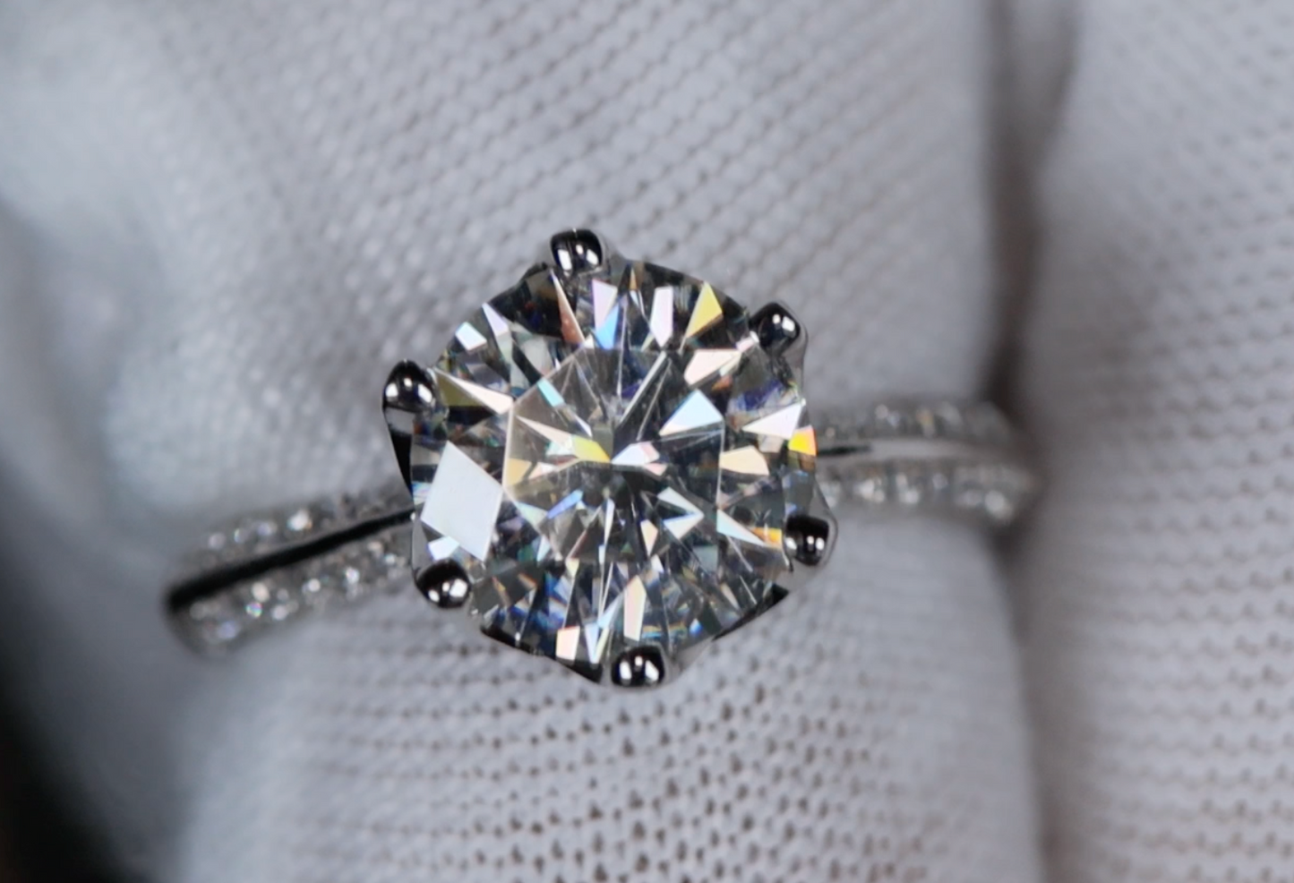 Moissanite Engagement Ring