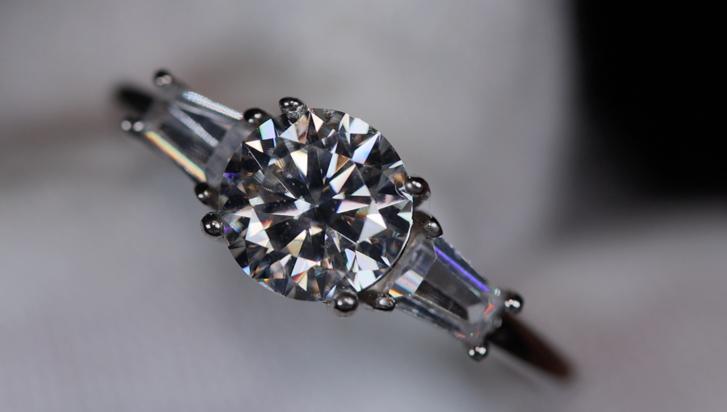 Womens Moissanite Ring