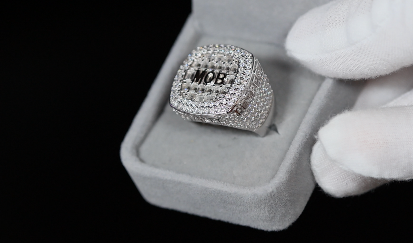 mens lab grown diamond ring