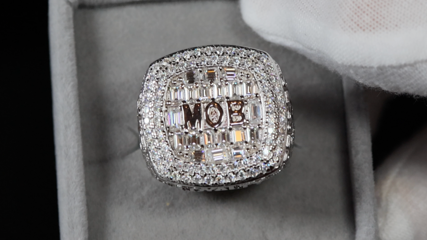 iced out moissanite rings