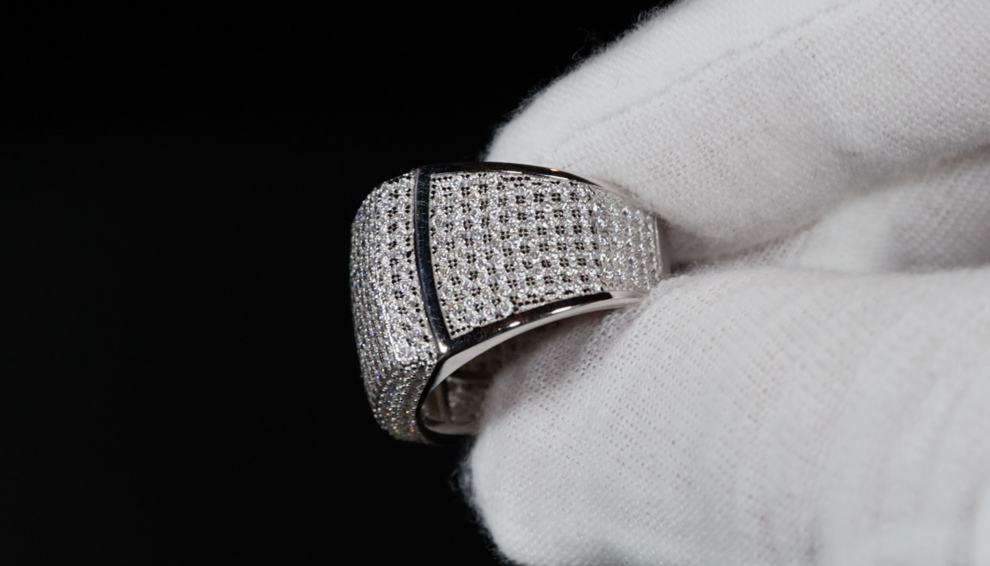 Moissanite Hip Hop Ring