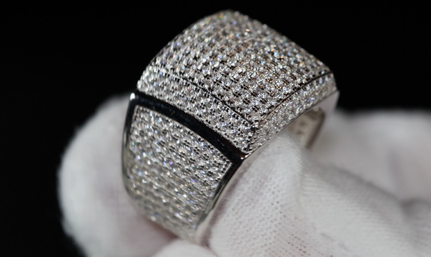 mens moissanite wedding rings
