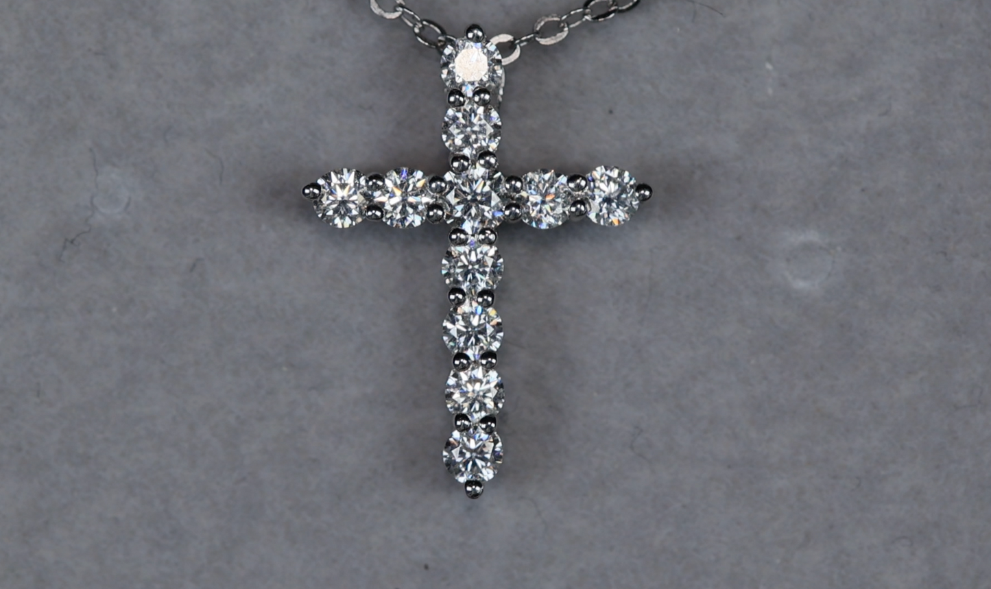 Moissanite Diamond Cross Necklace | Moissanite Diamond Cross Pendants
