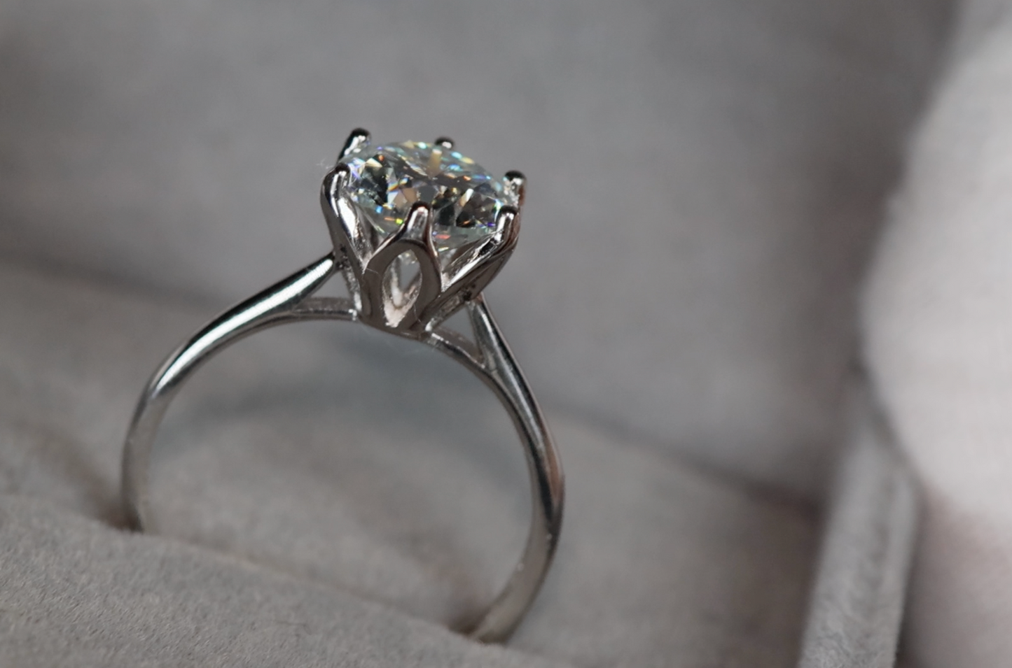 Womens Moissanite Engagement Ring | Moissanite Engagement Ring