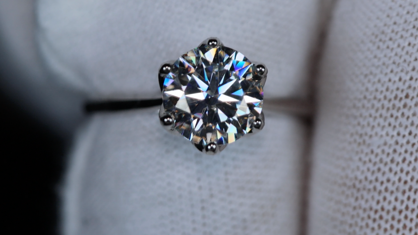 Womens Moissanite Engagement Ring | Moissanite Engagement Rings