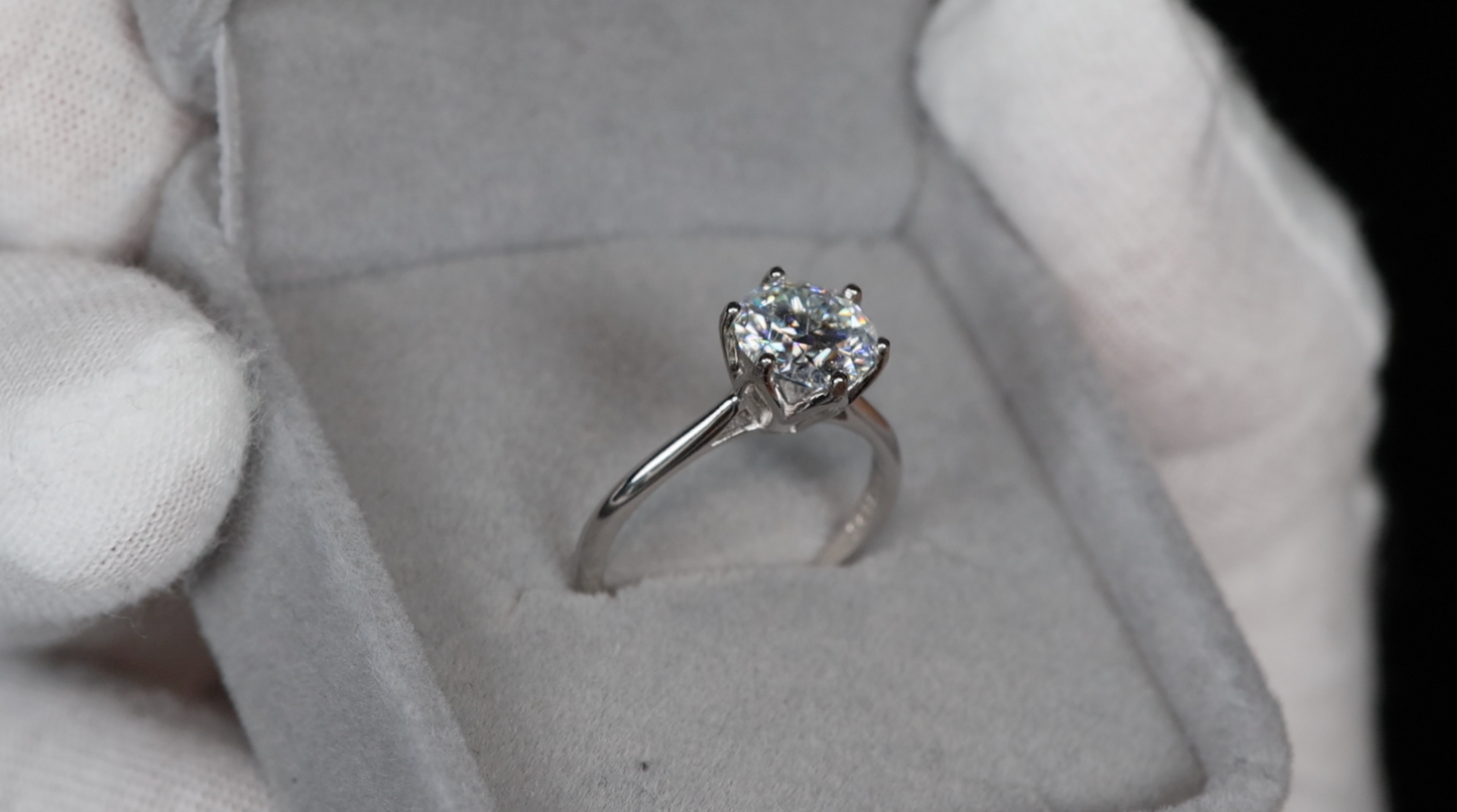 Womens Moissanite Engagement Ring | Moissanite Engagement Rings