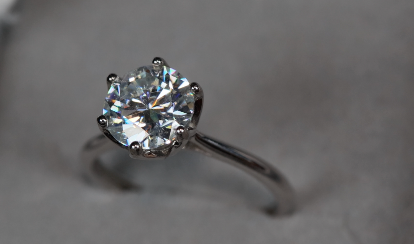 Womens Moissanite Engagement Ring | Moissanite Engagement Rings