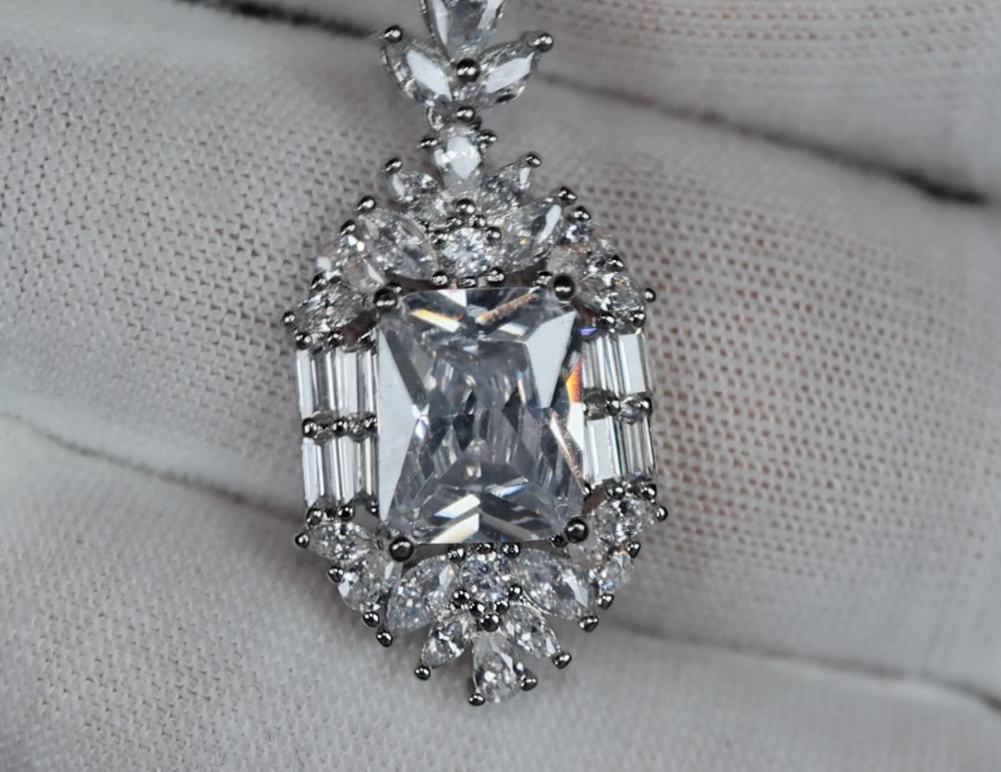 Womens Diamond Pendant | Diamond Necklace | Wedding Necklace