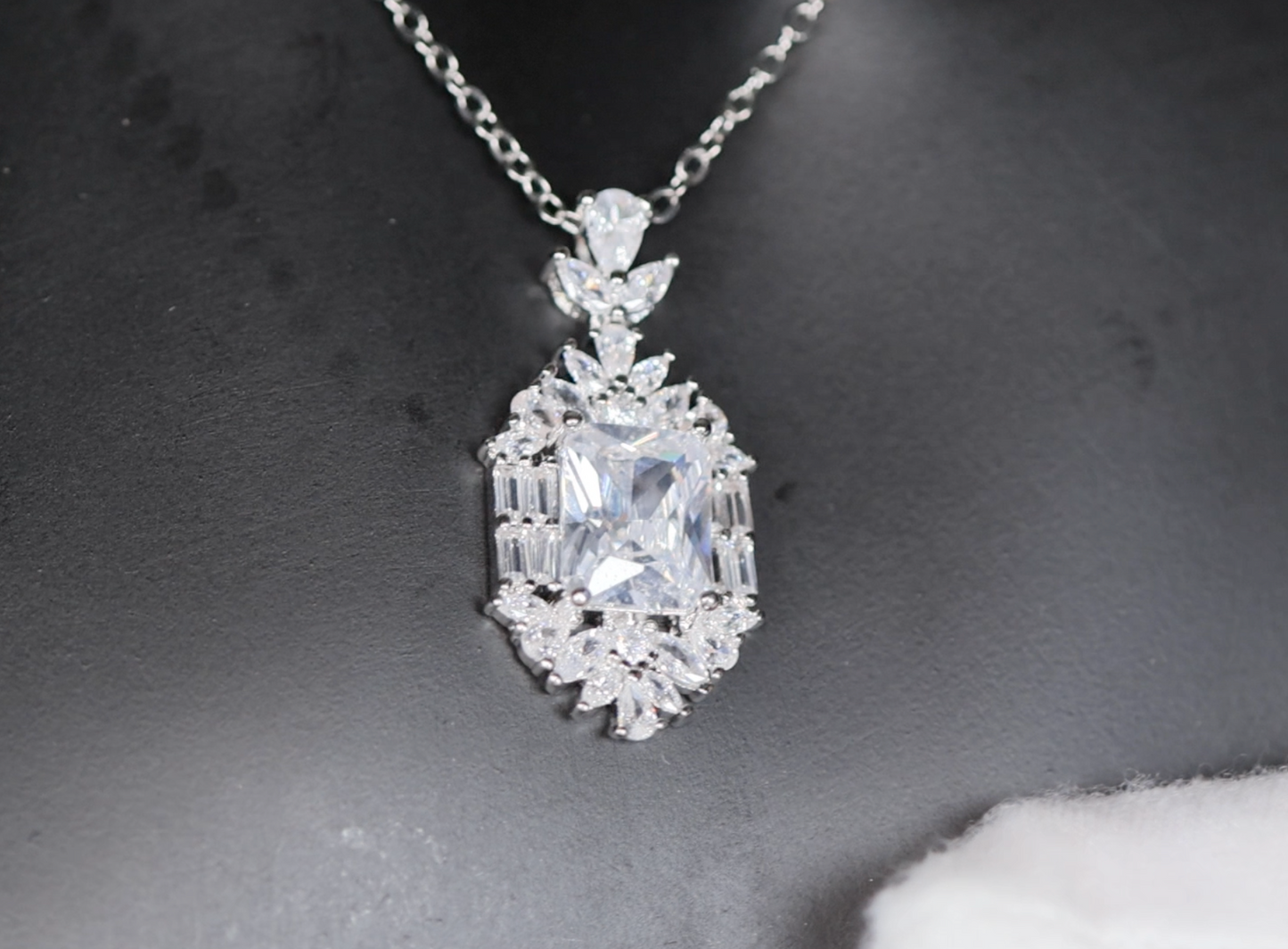 Womens Diamond Pendant | Diamond Necklace | Wedding Necklace